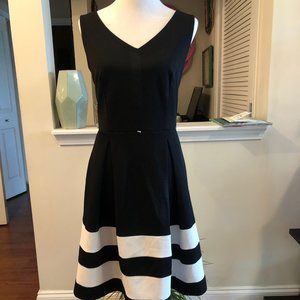 Sleeveless black fit & flare dress size 10